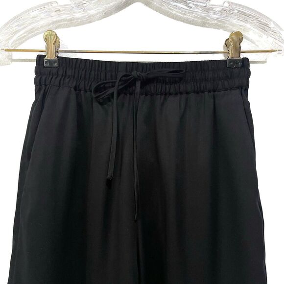 & Other Stories Stockholm Atelier Wide Leg Culottes Drawstring Black Size 0 NWT - Picture 6 of 9